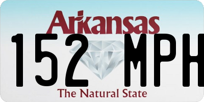 AR license plate 152MPH