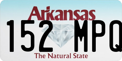 AR license plate 152MPQ