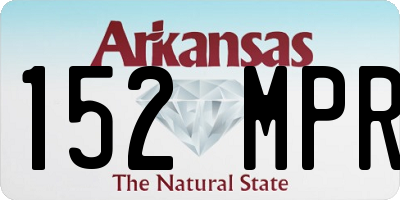 AR license plate 152MPR