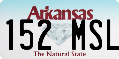 AR license plate 152MSL