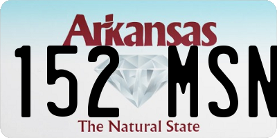 AR license plate 152MSN