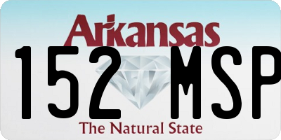 AR license plate 152MSP
