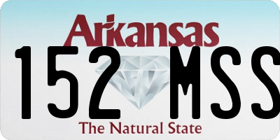 AR license plate 152MSS
