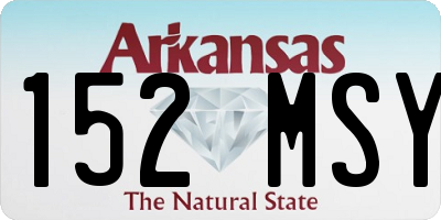 AR license plate 152MSY