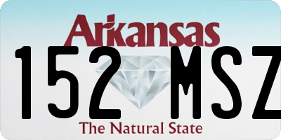 AR license plate 152MSZ