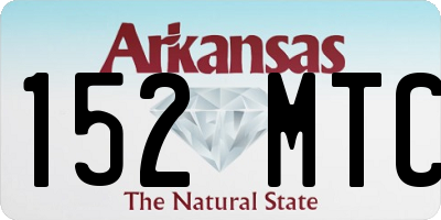 AR license plate 152MTC