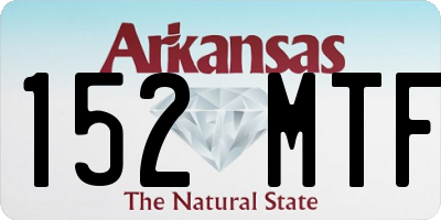 AR license plate 152MTF