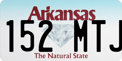 AR license plate 152MTJ