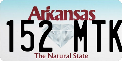 AR license plate 152MTK