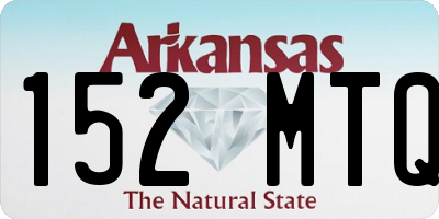 AR license plate 152MTQ