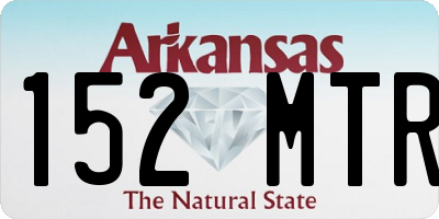 AR license plate 152MTR