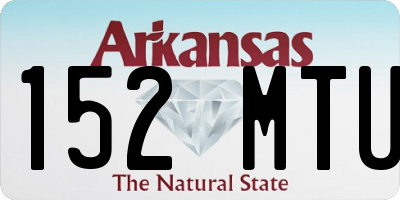 AR license plate 152MTU