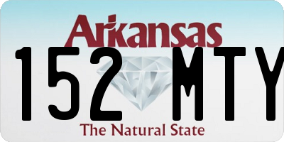 AR license plate 152MTY