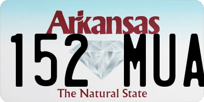 AR license plate 152MUA