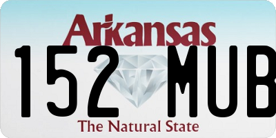 AR license plate 152MUB