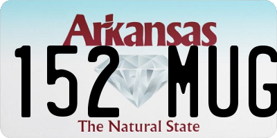 AR license plate 152MUG