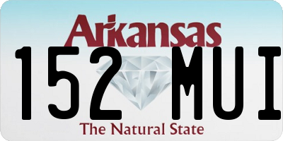 AR license plate 152MUI