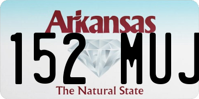 AR license plate 152MUJ