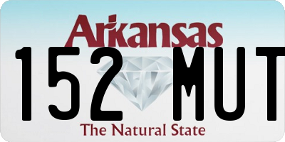 AR license plate 152MUT