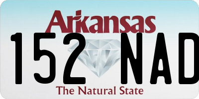 AR license plate 152NAD