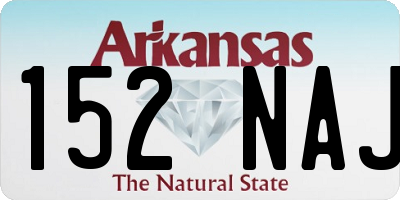 AR license plate 152NAJ