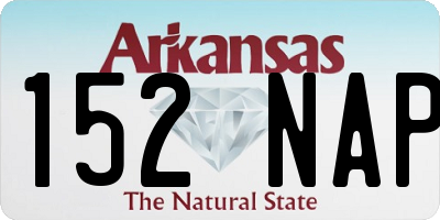 AR license plate 152NAP