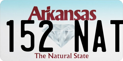 AR license plate 152NAT