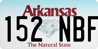 AR license plate 152NBF