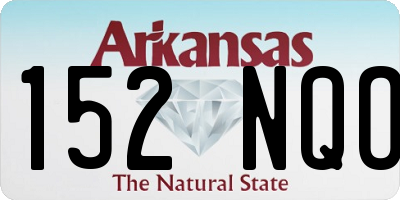 AR license plate 152NQO
