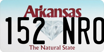 AR license plate 152NRO