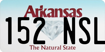 AR license plate 152NSL