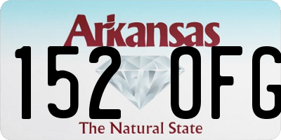 AR license plate 152OFG