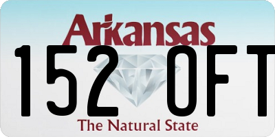AR license plate 152OFT