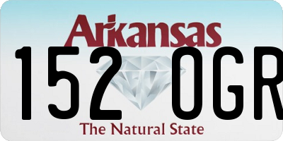 AR license plate 152OGR