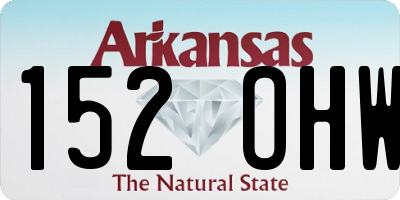 AR license plate 152OHW