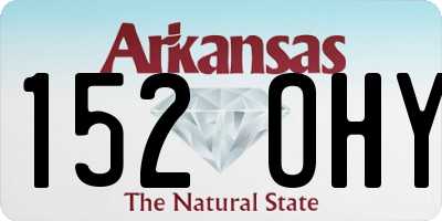 AR license plate 152OHY
