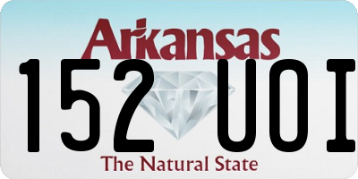 AR license plate 152UOI