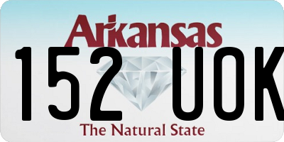 AR license plate 152UOK