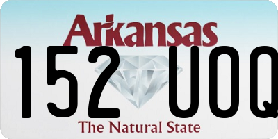 AR license plate 152UOQ