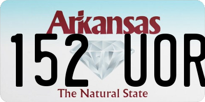 AR license plate 152UOR