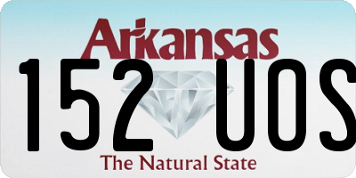 AR license plate 152UOS