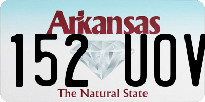 AR license plate 152UOV
