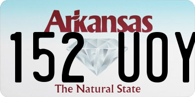 AR license plate 152UOY