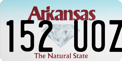 AR license plate 152UOZ