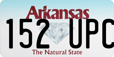 AR license plate 152UPC