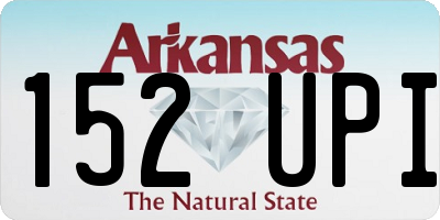 AR license plate 152UPI