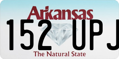 AR license plate 152UPJ