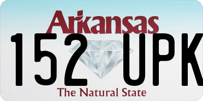 AR license plate 152UPK