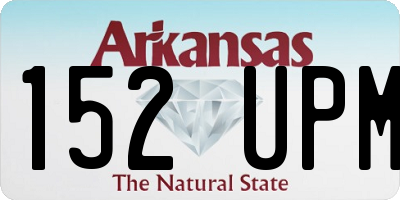 AR license plate 152UPM