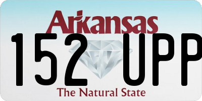 AR license plate 152UPP